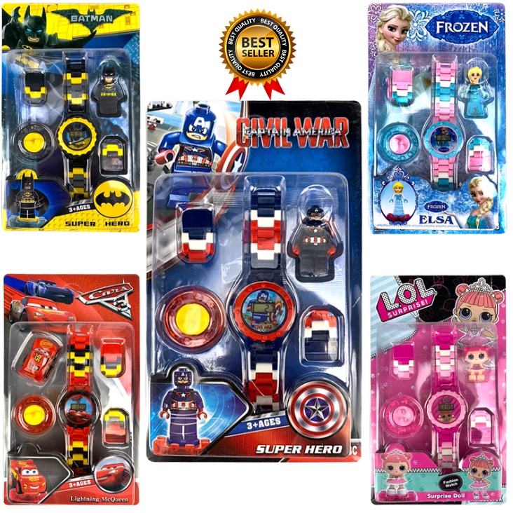 Marvel Superhero Building Blocks Spider Man Iron Man Batman Pixar