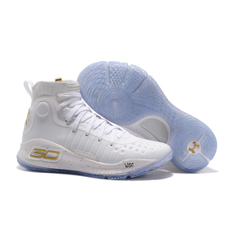 curry white and gold shoes
