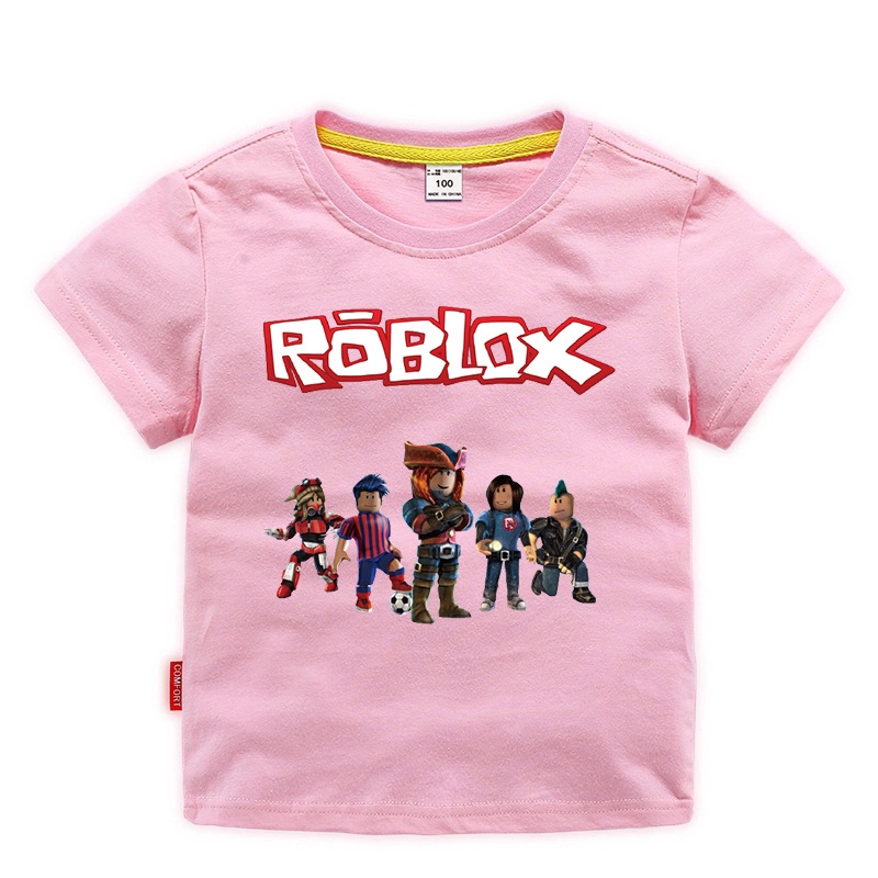 Roblox Children S Clothing Summer Short Sleeved T Shirt Bottoming Shirt Baby Boys Cartoon Short Sleeve T Shirts Shopee Singapore - fashion top bottoms roblox set kids clothes t shirt pant boy girl suit shopee singapore