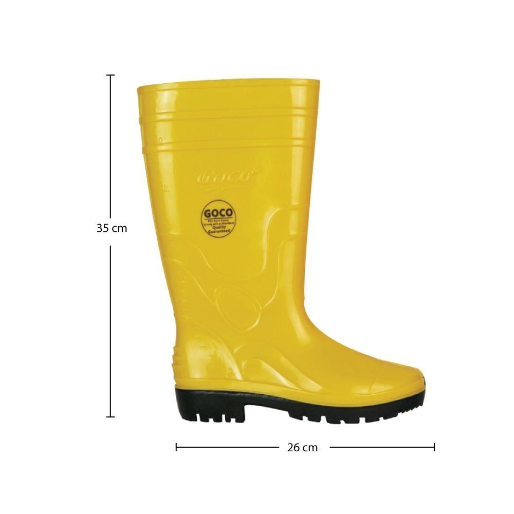 Goco Yellow Safety Rubber Boot Kasut Boot Getah Shopee Singapore