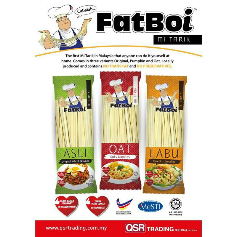 Fatboi Mee Tarik 300g Asli Oat Labu Shopee Singapore