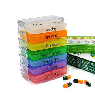 Medicine Storage Pill 7 Day Sorter Box Container Case #0
