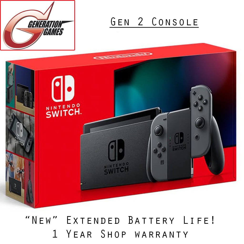 Nintendo Switch Console Gen 2 Model (Grey) w/12mths Local Warranty