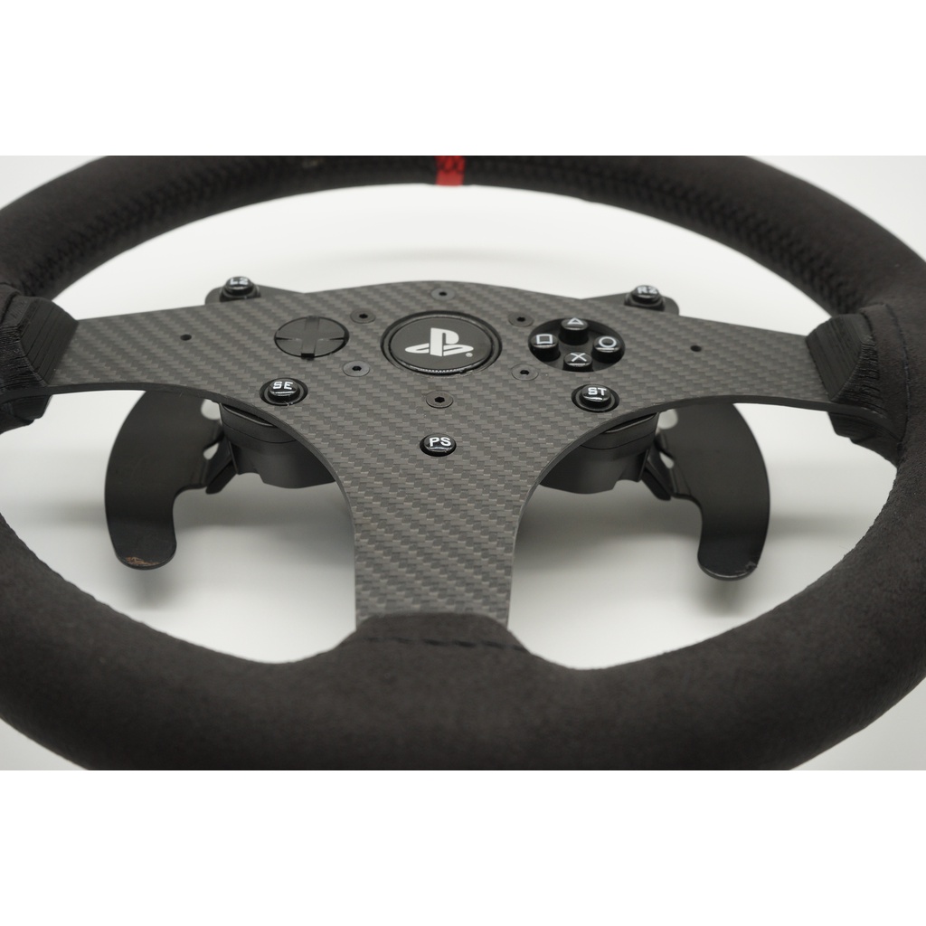 X-Thrustmaster T300RS T300GT Racing 13inch 33cm steering Wheel MOD DIY(carbon  fiber,suede) light weight | Shopee Singapore