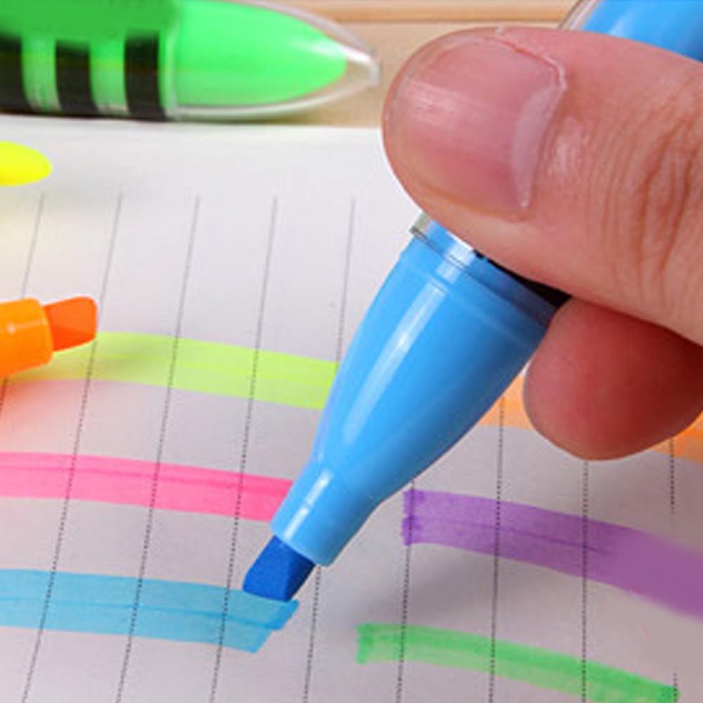 Fashion Cute Bee Highlighter Pen Mini Marker Pens Stationery School Supplies x 1