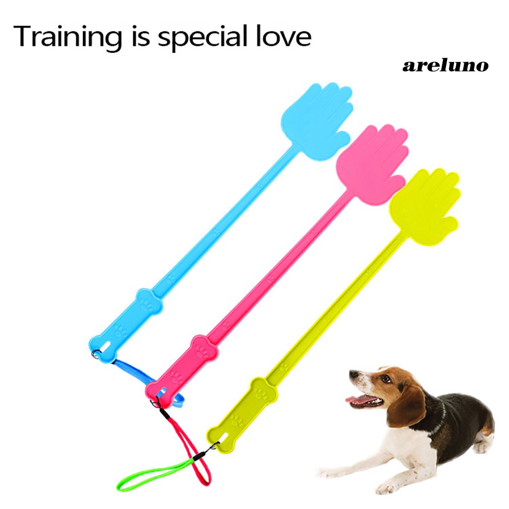 AE 43cm Plastic Dog Puppy Cat Training Stick Hand Shaped Style Tool Pet