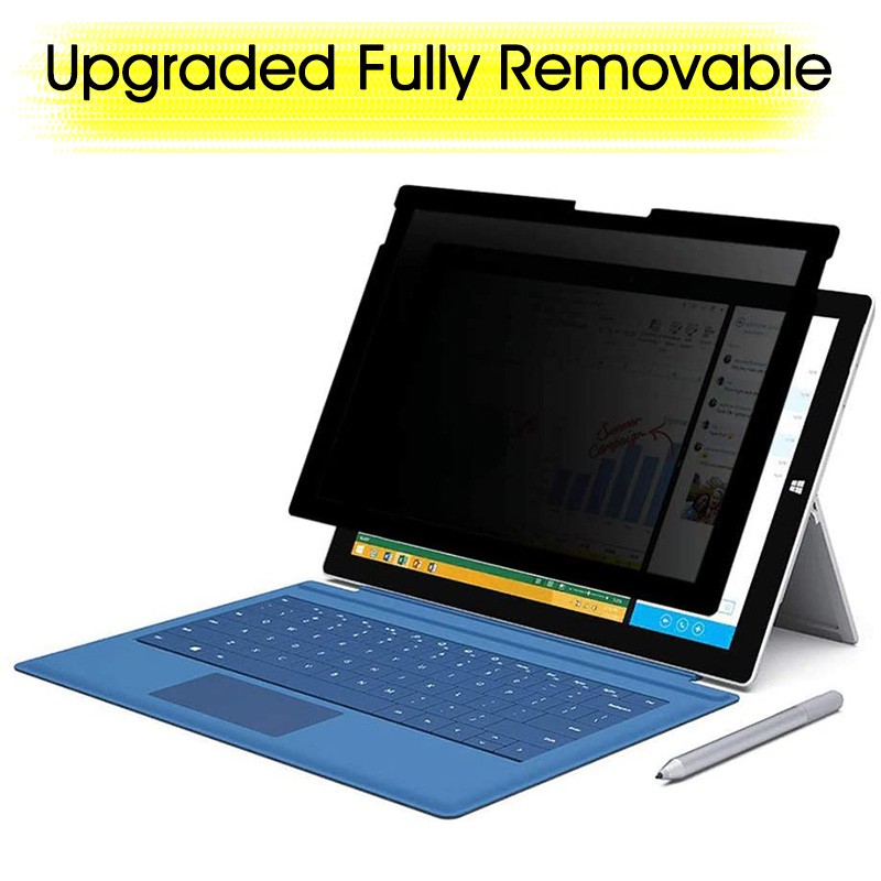 Fully Removable Privacy Screen Protector Filter for Microsoft Surface Pro 6/5/4/3 Anti-Spy Filter,Reusable and Removable,Privacy Filter for Surface Pro 6/5/4/3 
