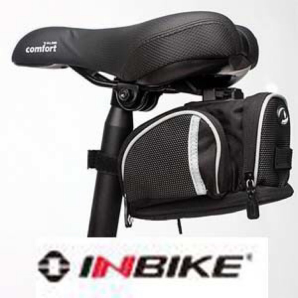 black bike bag