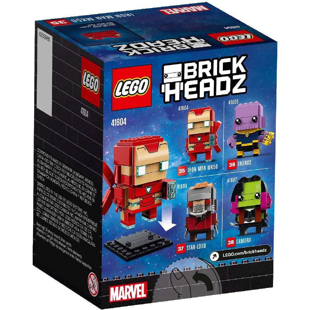 lego brickheadz iron man mk50