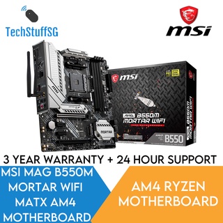 MSI MAG B550M MORTAR MAX WIFI AM4 MATX Motherboard (Ryzen Bundle Available)