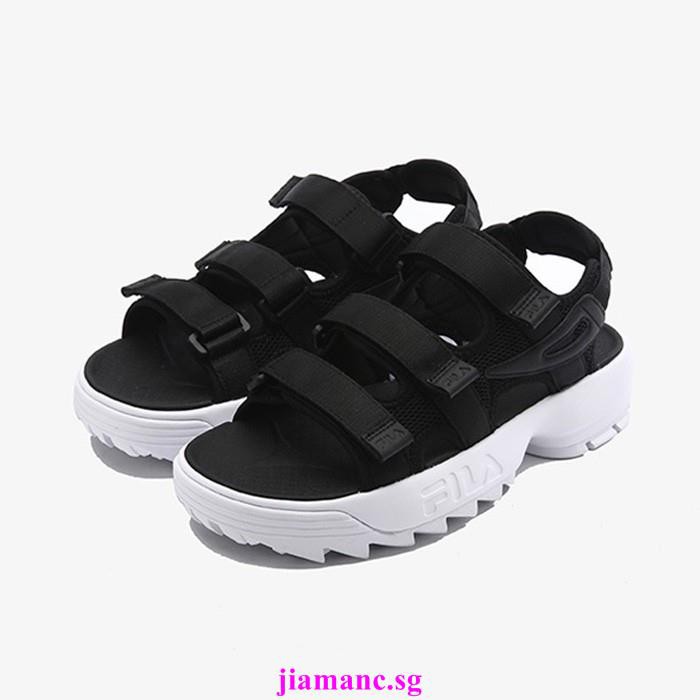 fila sandals mens black