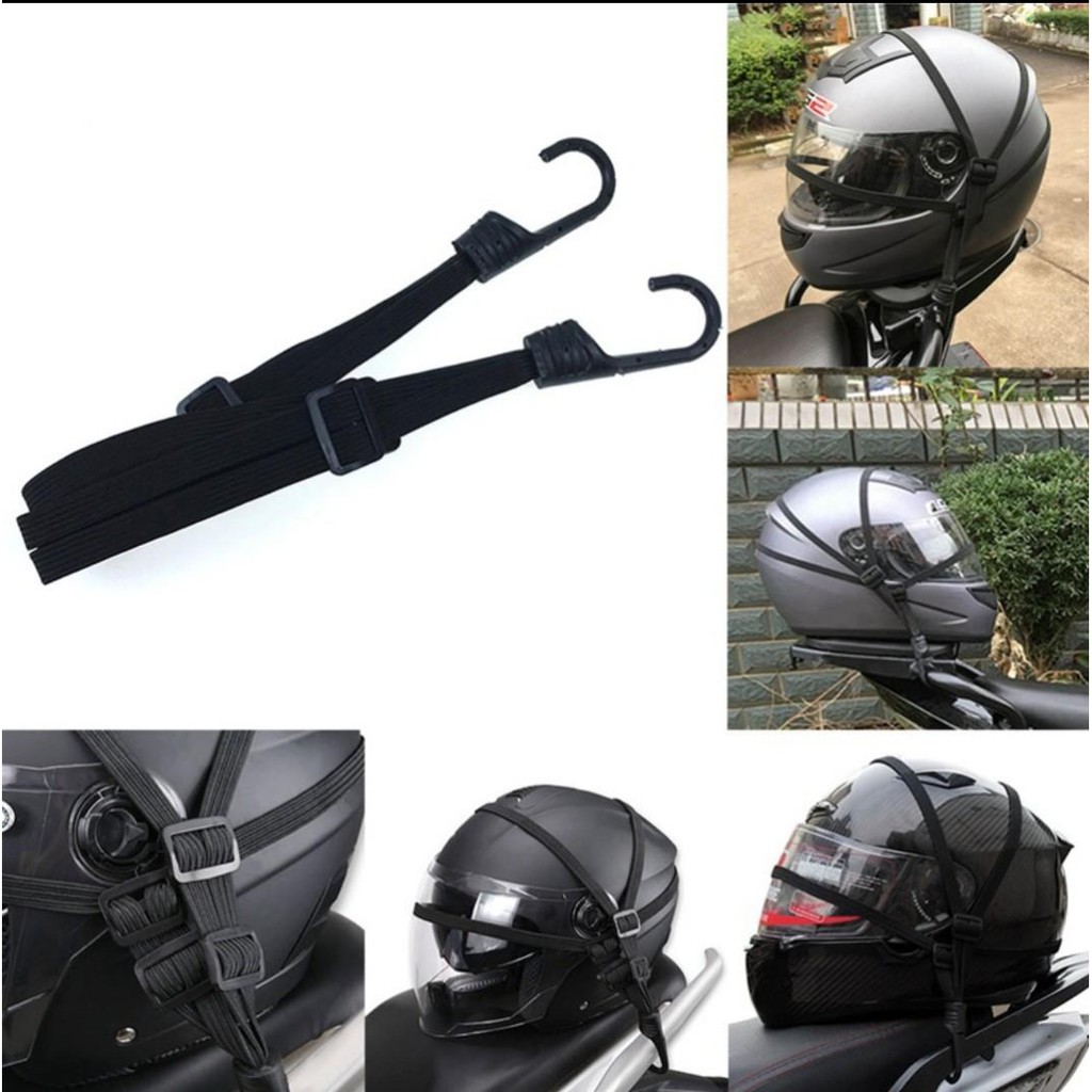 Sg seller Bungee cord net helmet cargo flat hook hooks elastic