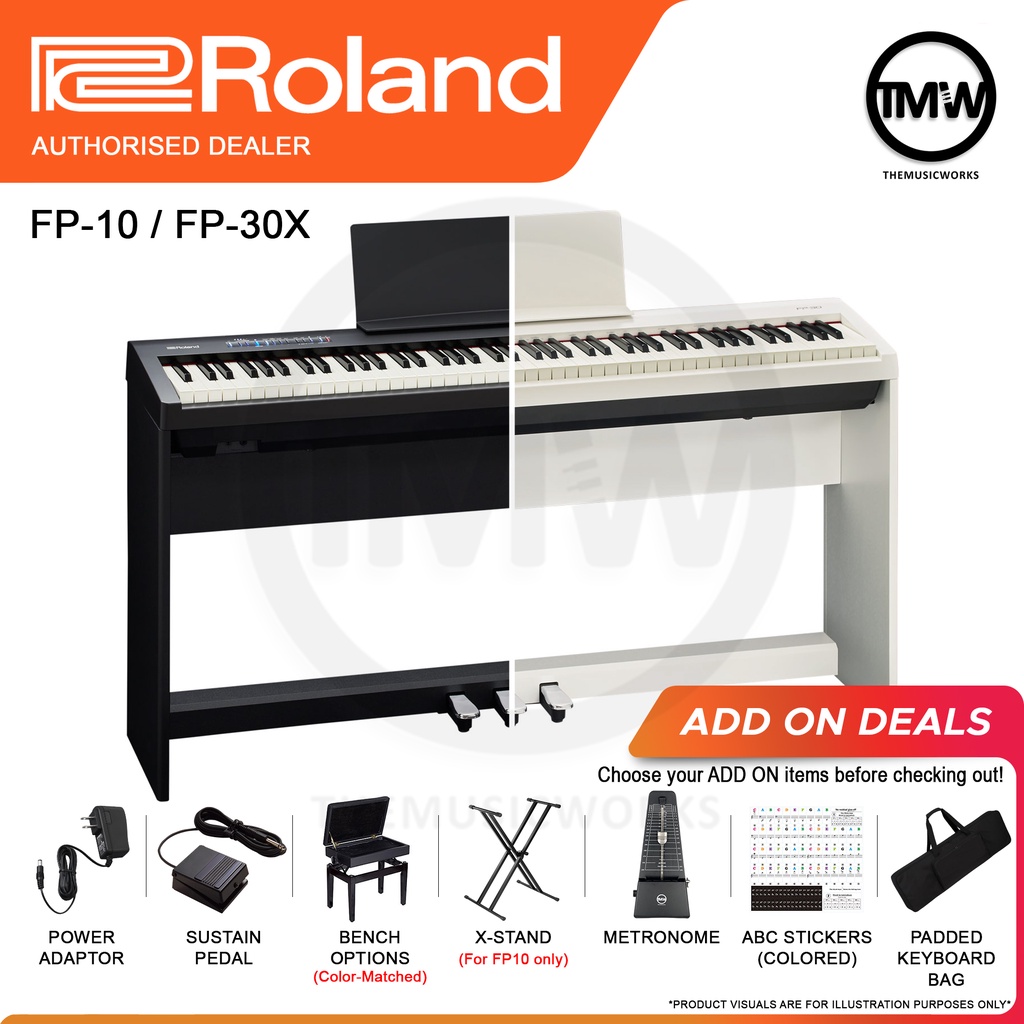 Roland Digital Piano FP10 FP30X 88 keys Weighted FP10 FP30X FP 10 30X