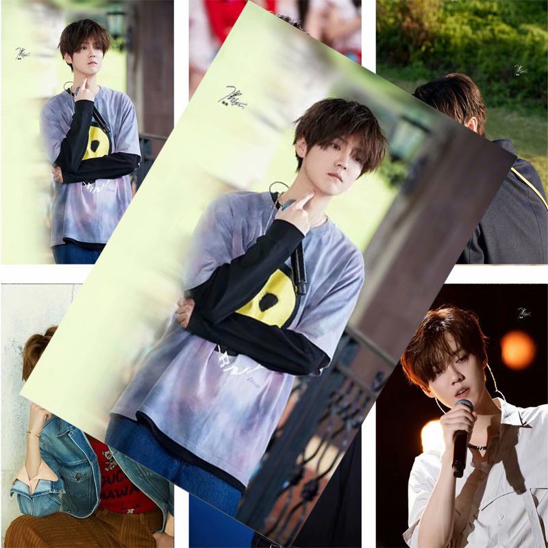 New product blind box Luhan poster brand new exo peripheral postcard HD  photo dormitory bedroom wallpaper wall sticker | Shopee Singapore