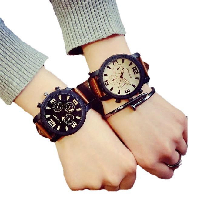 ON HAND&Fashion Casual Big Dial Couple Watches 186P for 1pcs