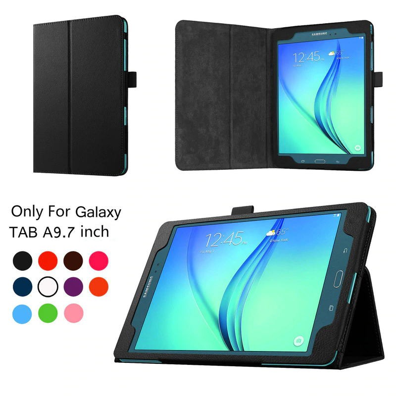 For Samsung Galaxy Tab A 9.7 SM-P550 P555 w/S Pen Flip Leather Folio ...