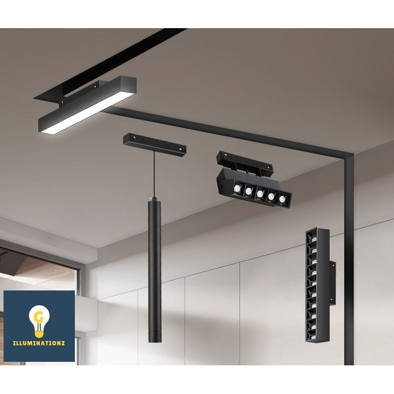 1M Track Light / Track 20mm Width / LED Rail / Recessed