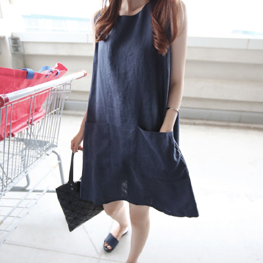 loose sleeveless dress