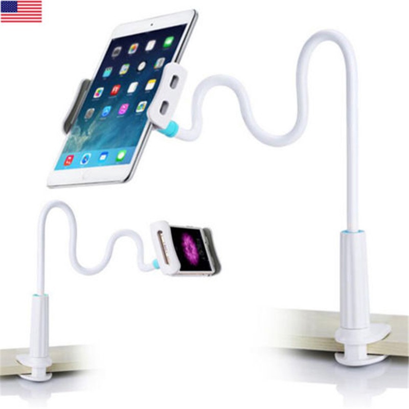 360º Lazy Bed Gooseneck Desk Mount Stand Holder For Ipad Samsung