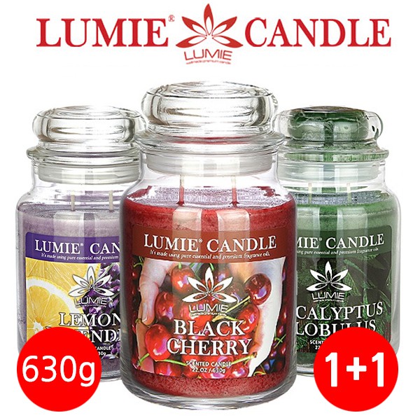 [LUMIE CANDLE] 1+1 Large Candles 630g KOREA Pure essential Premium