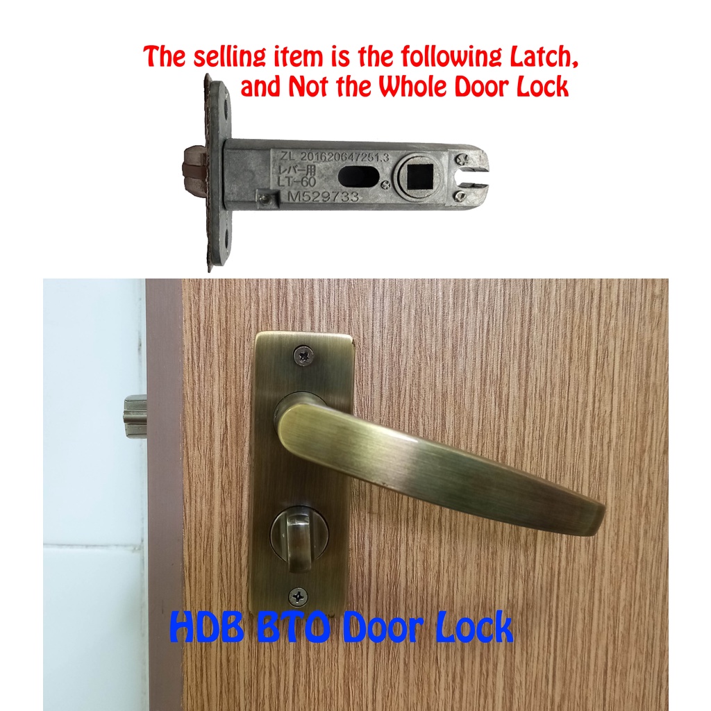 HDB Door Lock Latch / HDB Toilet Door Lock Latch / HDB Room Door Lock Latch Shopee Singapore