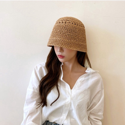 bucket straw hat