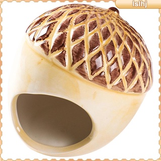 [lslhj] Ceramic Hamster Hideout Nest, Hamster  Bath,  and cool Small Animal Pet Nesting Habitat Cage #2