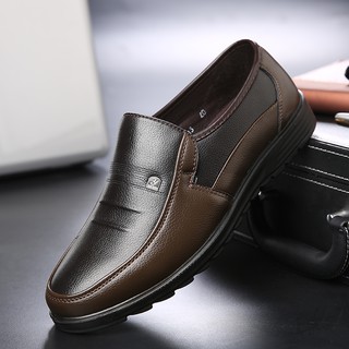 Italian Luxury Fashion Men Formal Office Shoes Business Soft Comfortable Slip On Breathable