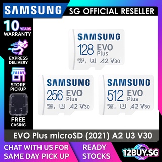Samsung Evo Plus MicroSD Card 2021 4K U3 128GB 256GB 512GB MBMC 12BUYSG Store Collection