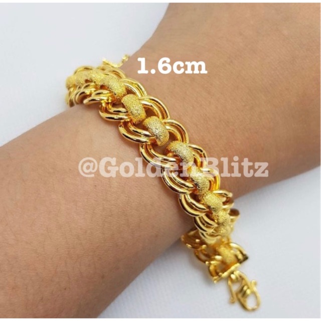 Ready Stock Coco Candy Original Gold Sadur Bangkok Cop 916 Bracelet Not Korea Claim Bangkok Shopee Singapore