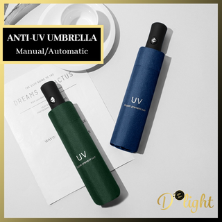 Anti-UV Black Coating Automatic / Manual Umbrella | Waterproof | Wind Resistant | UV Prevention