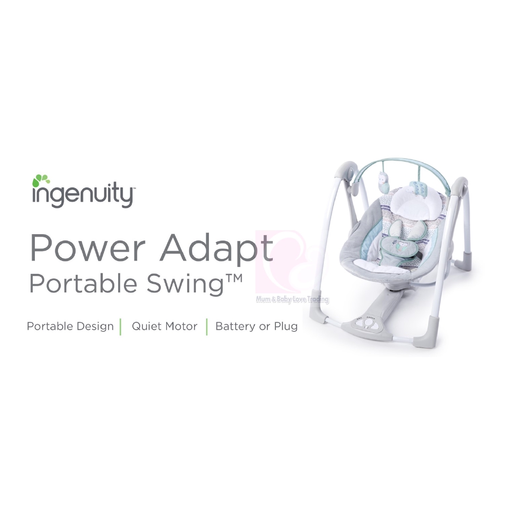 ingenuity power adapt portable swing not swinging