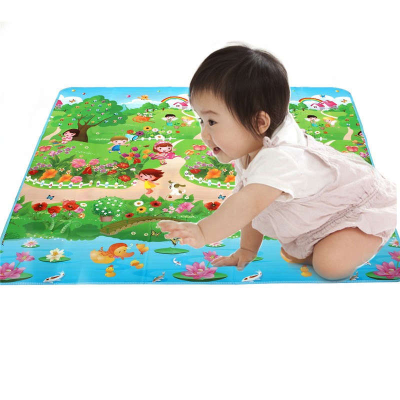 Soft Baby Playmat Kid Foam Floor Activity Crawl Play Mat Flora Zoo