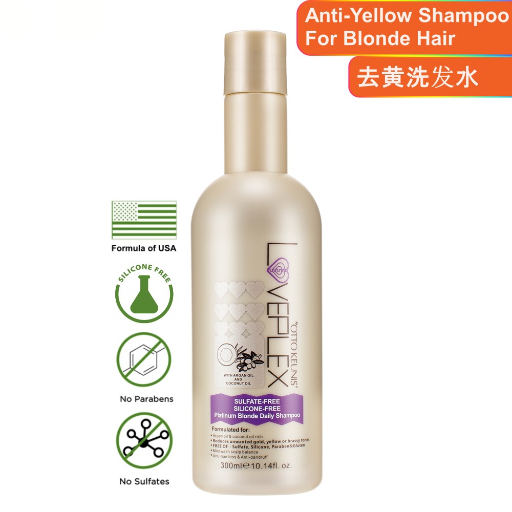 Blonde Daily Shampoo 300ml Anti Yellow Purple Shampoo For Blonde Silver Hair With Argan Oil And Cocount Oil Shopee Singapore