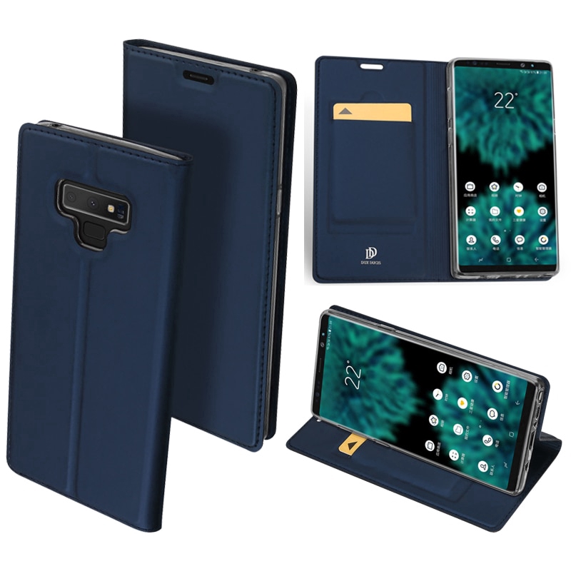 Dux Ducis Leather Case Samsung Galaxy Note 9 Magnetic Flip Cover Shopee Singapore