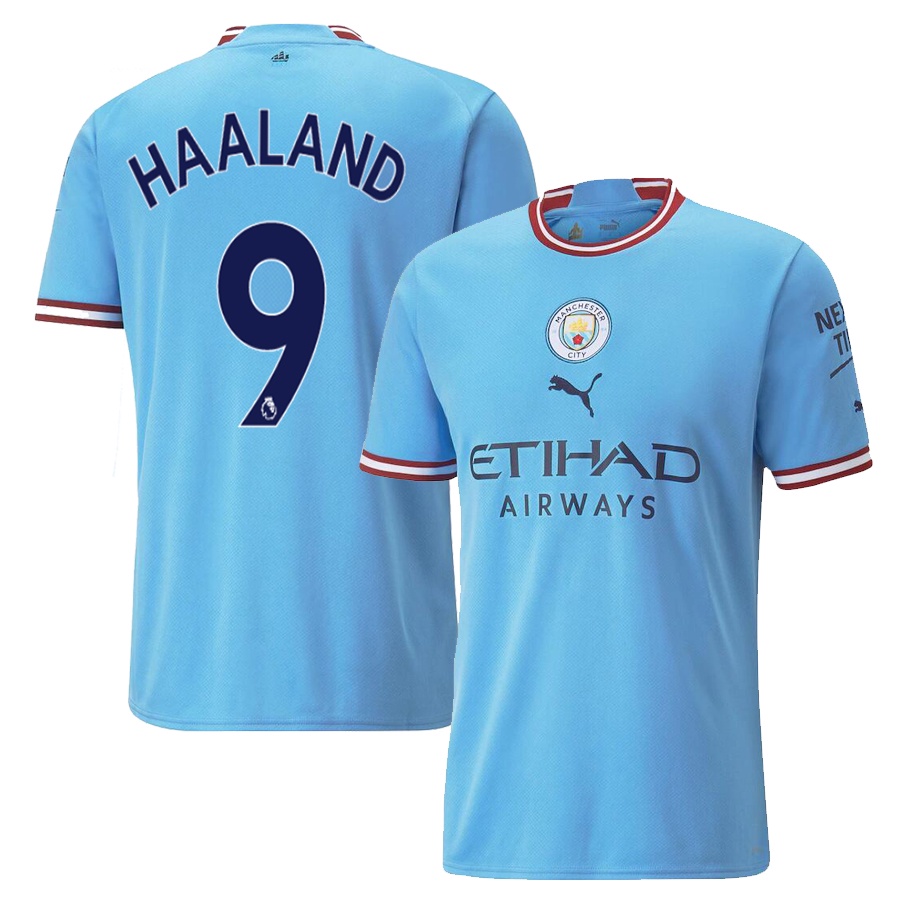 Manchester City Home Jersey 2022-23 HAALAND SOCCER JERSEYS GREALISH ...