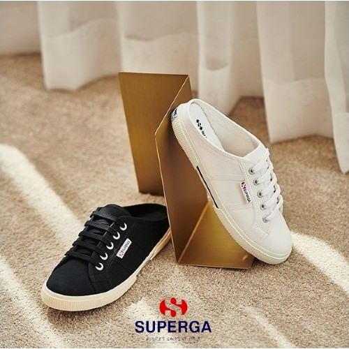 superga mule white