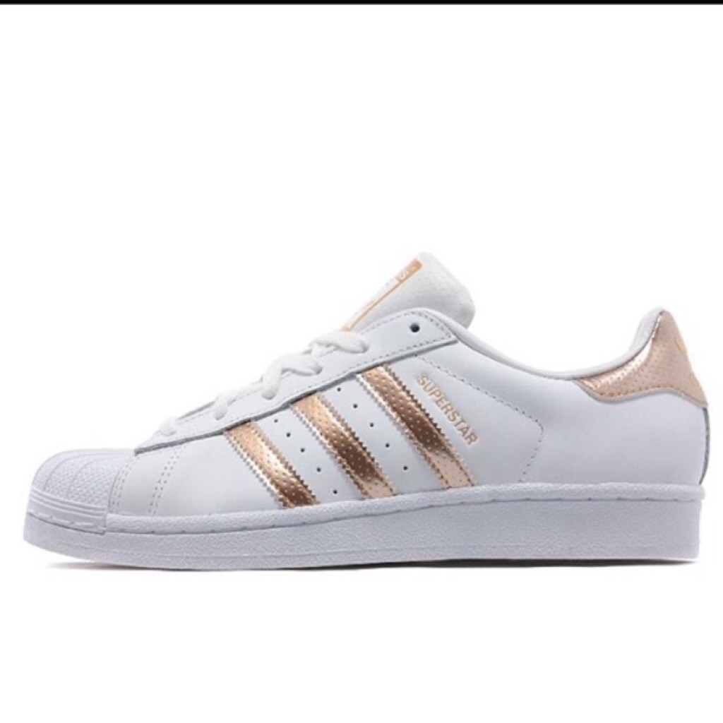 adidas superstar womens rose gold