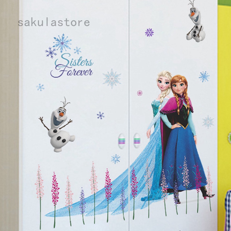 elsa anna olaf stickers frozen wall sticker nursery kid