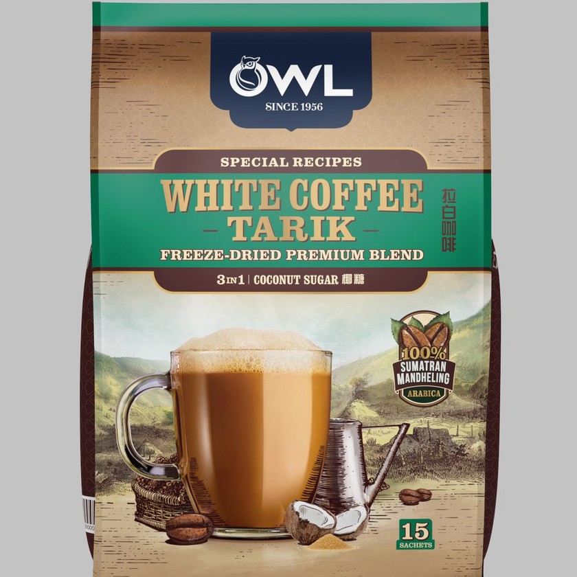 Owl White Coffee Tarik Coconut Sugar 15 X 36 G Shopee Singapore