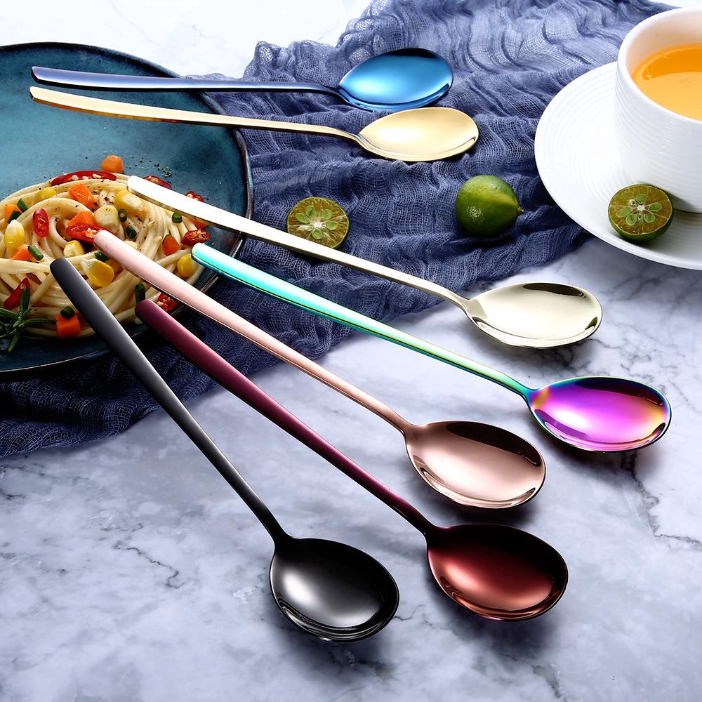 Stainless Steel Metal Dinner Spoon And Fork Cutlery Korean Spoons Forks