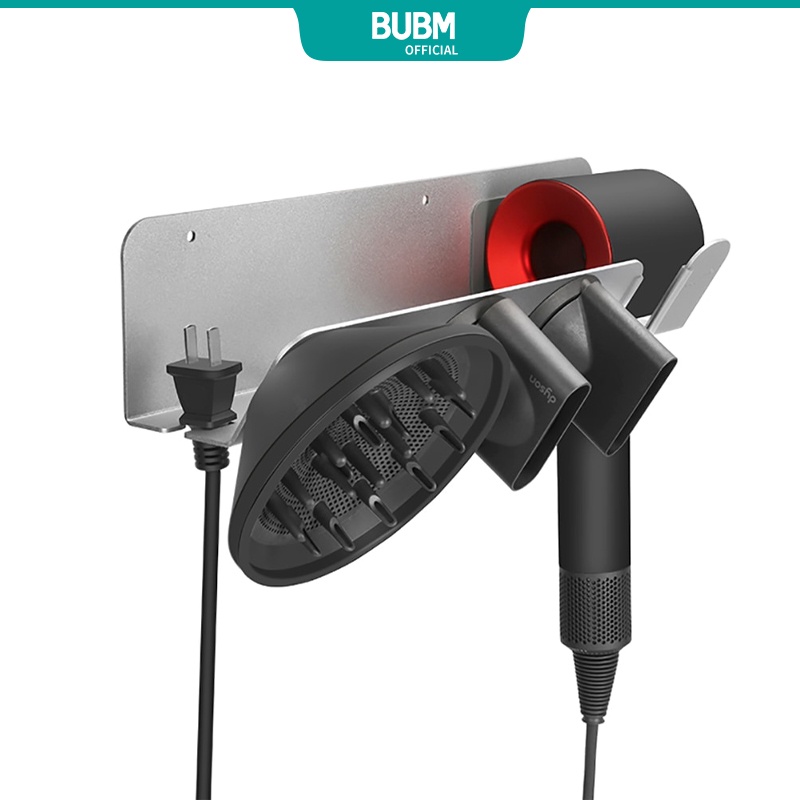 BUBM Dyson Supersonic Hair Dryer Wall Mount Holder, Aluminum Alloy Hanger  Bracket for Dyson Hair Dryer, Diffuser and Two Nozzles | Shopee Singapore