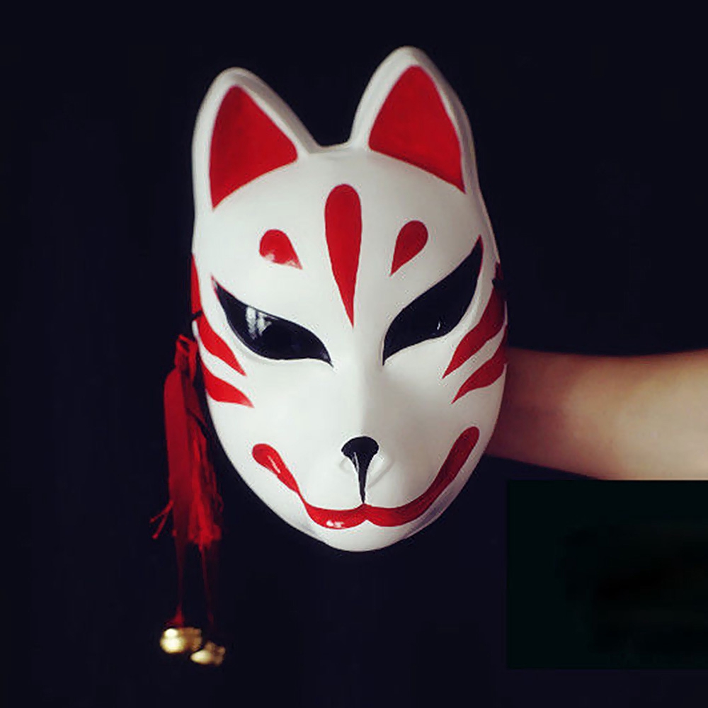 Joomkey Hand Painted Fox Full Face Animal Mask Masquerade Party Masks Party Shopee Singapore - roblox kitsune mask