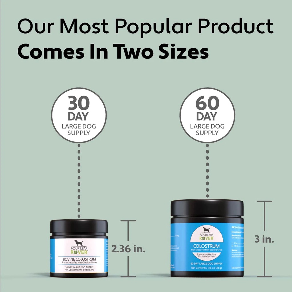 Four Leaf Rover BOVINE COLOSTRUM (16.5g / 33g) Shopee Singapore