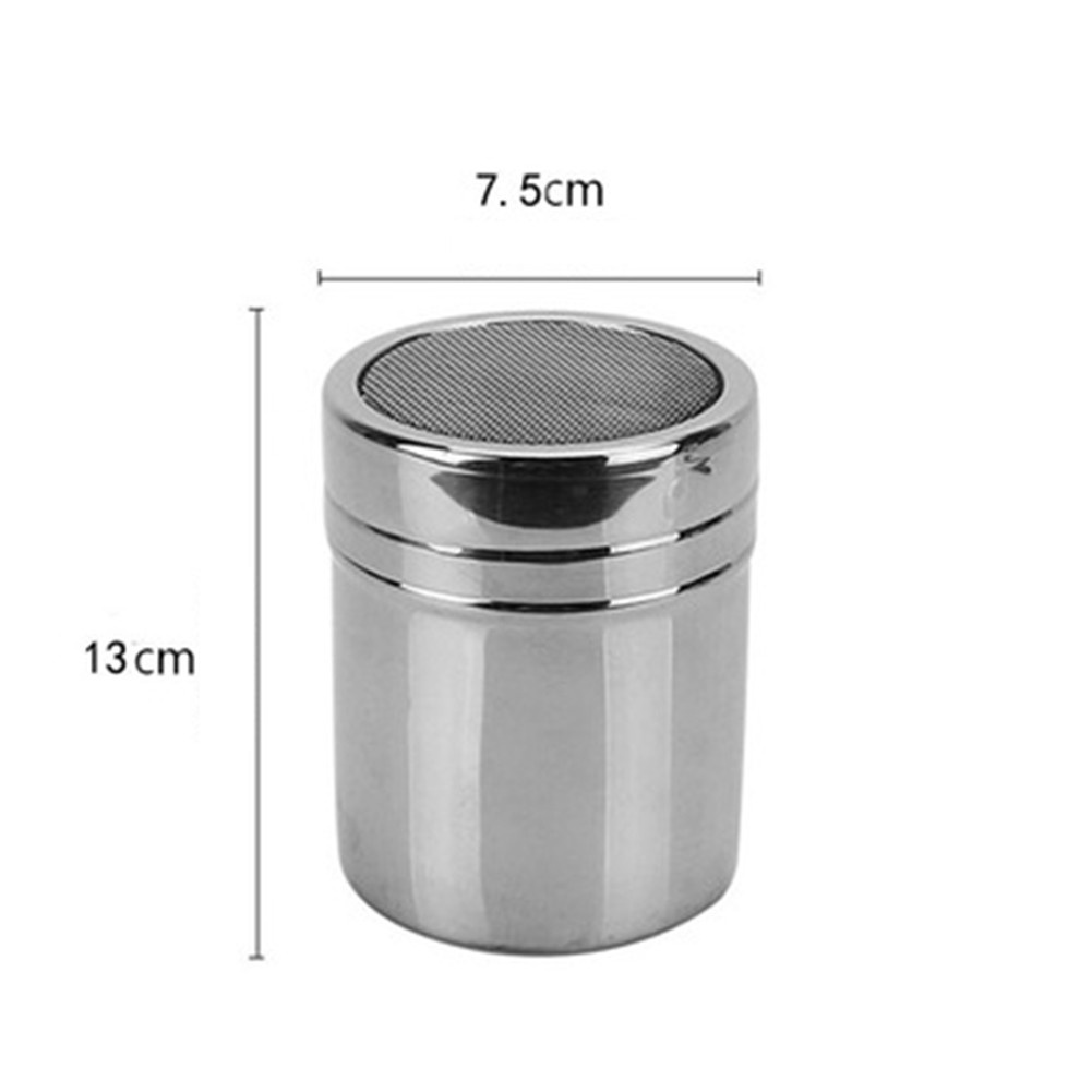 Details about   Powder Shaker Sifter Tool Chocolate Flour Coffee Cocoa Stainless Steel Sprinkler 