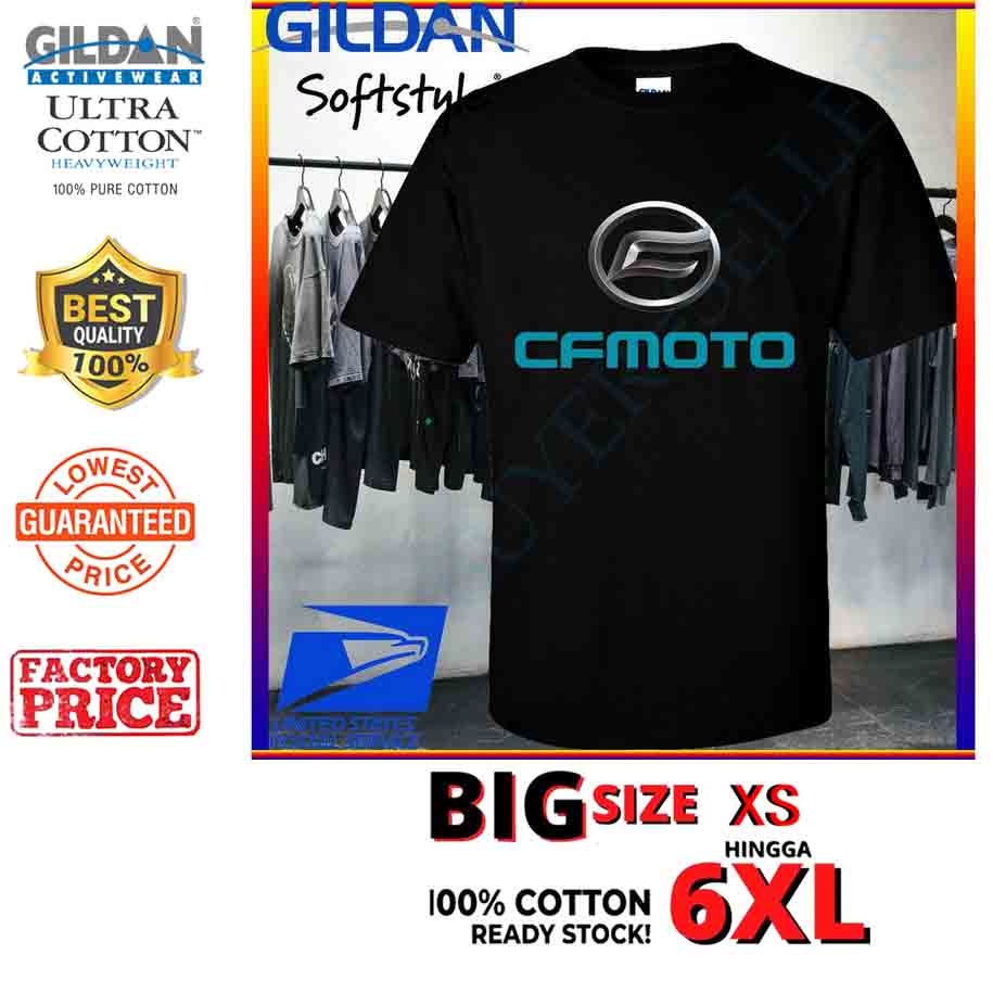 Xs 4xl 5xl 6xl Cfmoto Logo Round Neck 100 Cotton T Shirt Plus Size Men Tshirt Shopee Singapore