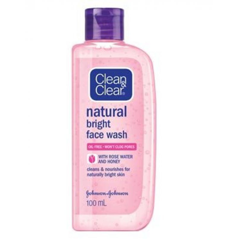 clean clear brightening face wash
