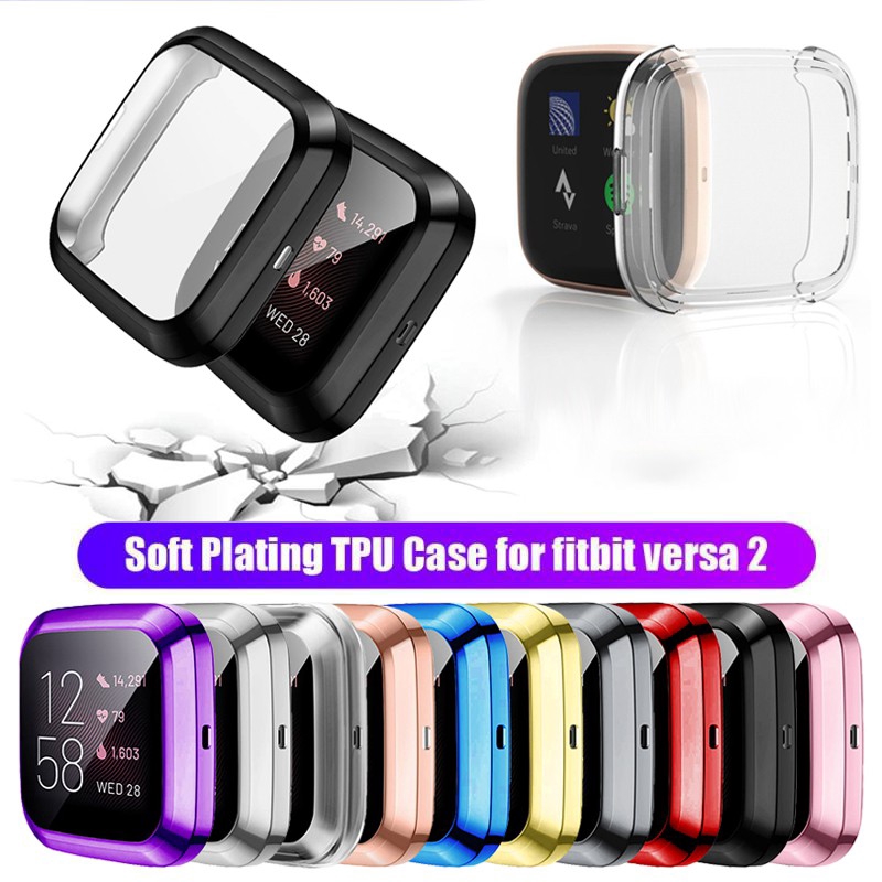 5 Colors Compatible with Fitbit Versa Screen Protective Case Scratch-Resistant 