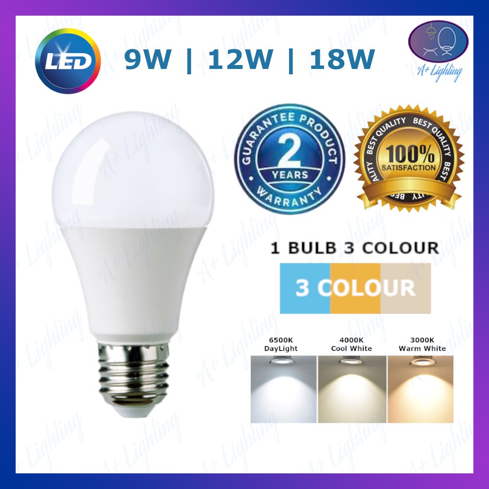 Shop Malaysia 9w 12w 18w High Quality Led Bulb E27 Mentol Lampu Downlight Table Lamp Lampu Meja Gate Pagar Lampu Siling Ceiling Light Shopee Singapore