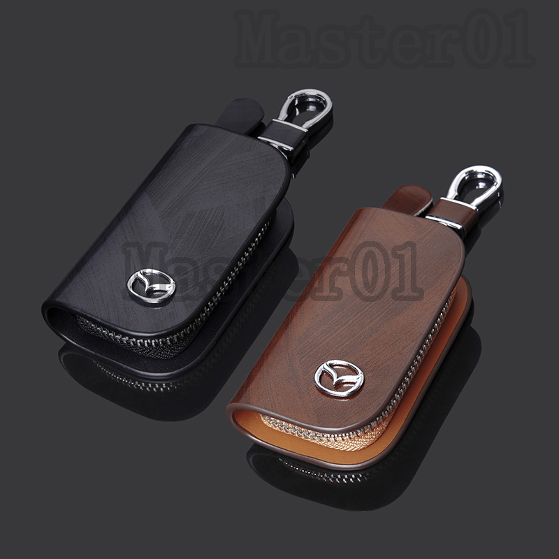 Leather Key Case Pouch for Mazda 3 CX5 CX30 6 Atenza Axela Car Key Cover Shell Key Holder Key